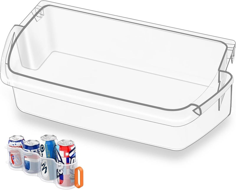 Alvar UPGRADED W10803530 W10582649 Door Shelf Bin WRT311FZDW01 Parts Compatible with Whirlpool Refrigerator Door Shelf AP5982593 PS11703474 WRT311FZDW00 WRT311FZDM00 WRT311FZDM01 WRT311FZDW02 Door Shelves - Image 1